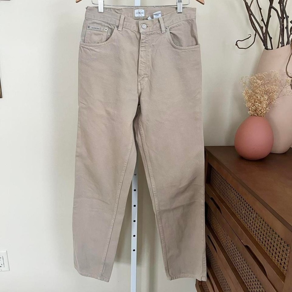 Vintage Calvin Klein Beige 90s‎ Denim Jeans